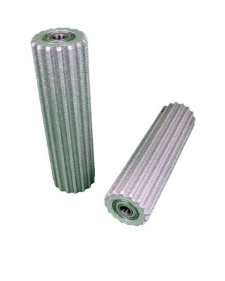 Fluted Model 1 Roller Set of 2 (with bearing)