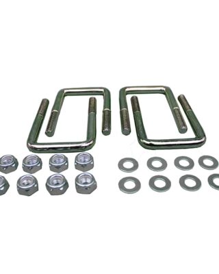 U Bolts (Short) M10 x 52 x 92 (To Fit Square Metalwork 50 x 50) SET OF FOUR (inc Nuts & Washers)